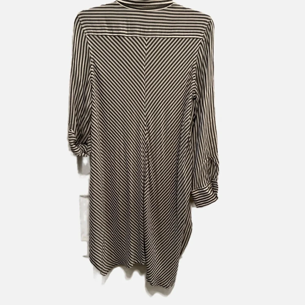 Max Studio Monochrome Striped Shirt - Picture 4 of 6